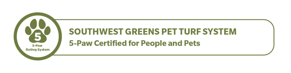 Southwest Greens Charlotte Pet Turf System 5-Paw Certified for People and Pets