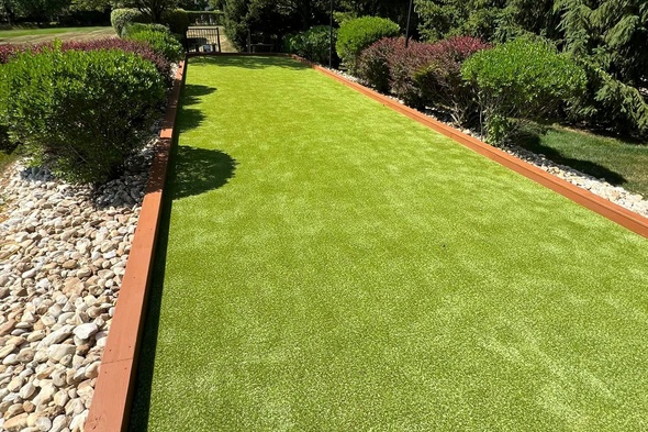 Charlotte Bocce Ball Court featuring artificial grass